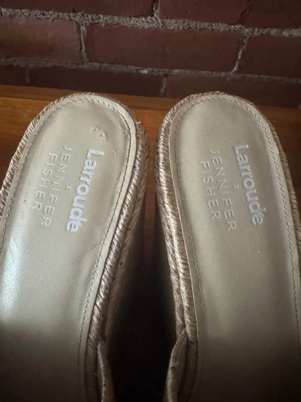 Larroude x Jennifer Fisher Wedge Sandals